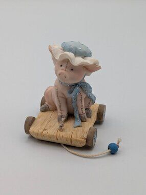 Cherished Teddies Noah's Ark (100526) 2001, Pig with Hat Replacement Figurine